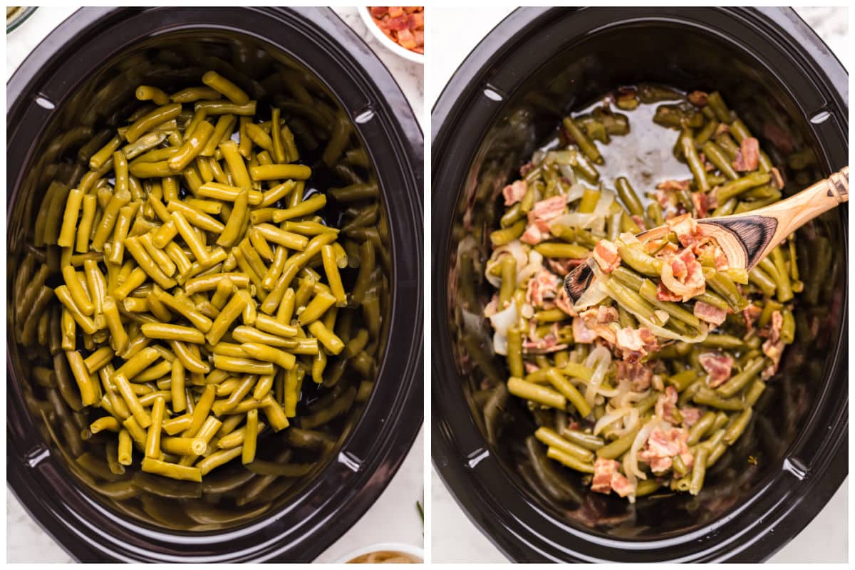 Easy Slow Cooker Green Beans with Bacon: Flavorful Side